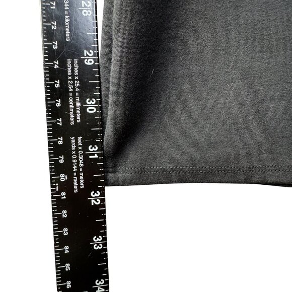 Soft Surroundings Black Ponte Flare Slit Leg Trouser Pants Pull‎ On Business TS - Picture 6 of 7